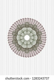 Green and Red linear rosette