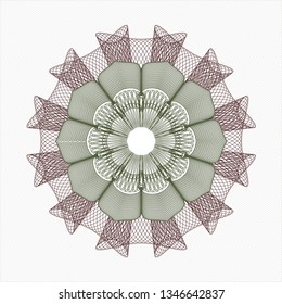 Green and Red linear rosette