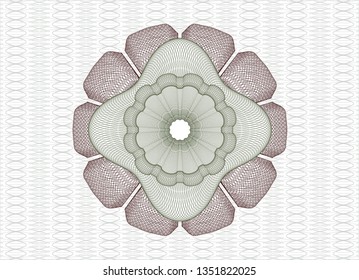 Green and Red linear rosette