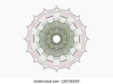 Green and Red linear rosette