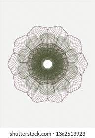Green and Red linear rosette