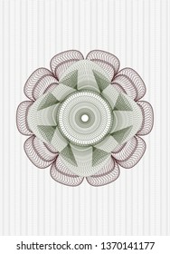 Green and Red linear rosette
