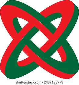 Logotipo verde y rojo EPS 10
