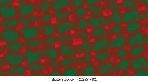 Green And Red Mesh Lines Pattern Abstract Background. Christmas Banner. Wallpaper. Vector Illustration