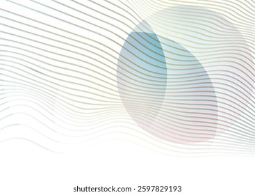 Green red minimal wavy lines abstract tech bright background. Vector digital flowing glossy art design