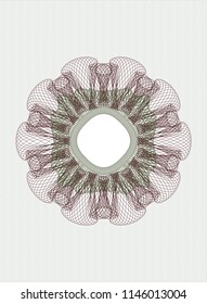 Green and Red money style emblem or rosette
