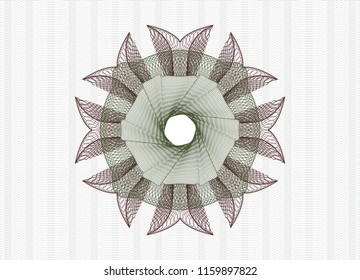 Green and Red money style emblem or rosette