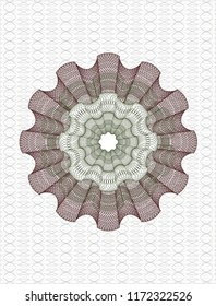Green and Red money style emblem or rosette