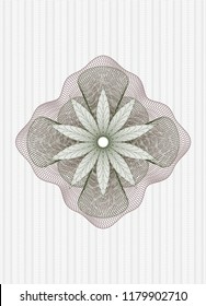 Green and Red money style emblem or rosette