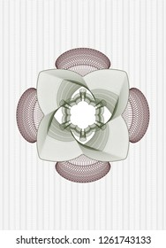 Green and Red money style emblem or rosette