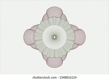 Green and Red money style emblem or rosette