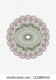 Green and Red money style rosette