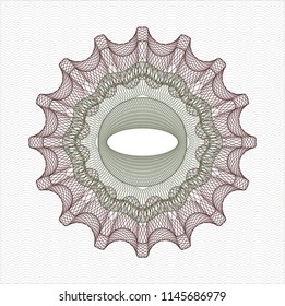 Green and Red money style rosette