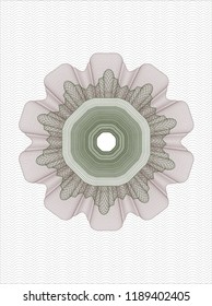 Green and Red money style rosette