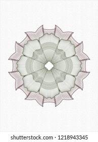 Green and Red money style rosette