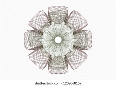 Green and Red money style rosette