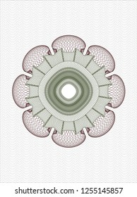 Green and Red money style rosette