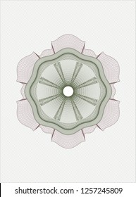 Green and Red money style rosette
