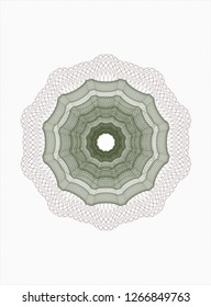 Green and Red money style rosette