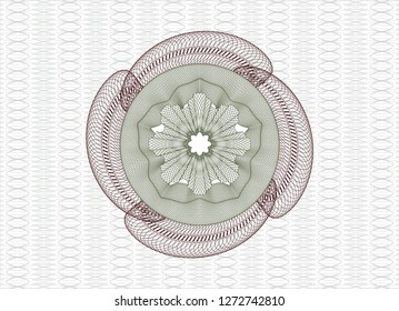 Green and Red money style rosette