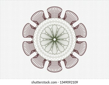 Green and Red money style rosette