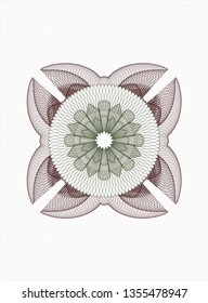 Green and Red money style rosette