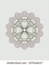Green and Red money style rosette