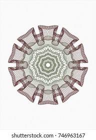 Green and Red money style rosette