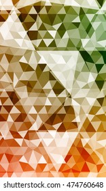 green, red, orange multicolor polygonal geometric banner with rumpled triangular low poly origami style background. vector illustration. for your idea business, wallpaper, web-design.