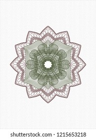 Green and Red passport money rossete