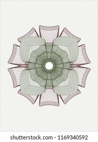 Green and Red passport money style rossete