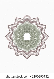 Green and Red passport money style rossete
