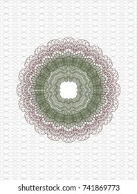Green and Red passport money style rossete