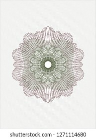 Green and Red passport rosette