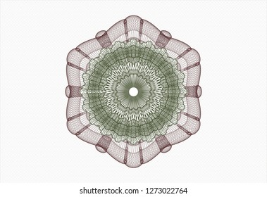 Green and Red passport rosette