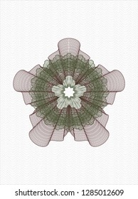 Green and Red passport rosette
