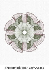 Green and Red passport rosette