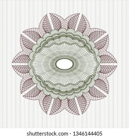Green and Red passport rosette