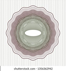Green and Red passport rosette