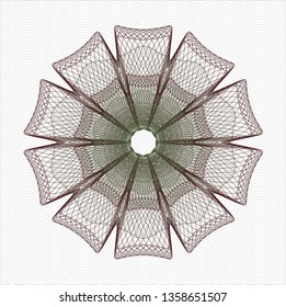 Green and Red passport rosette