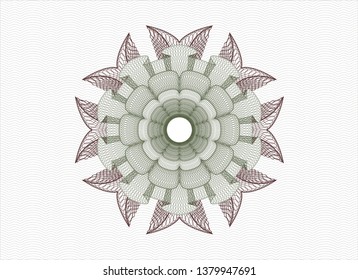 Green and Red passport rosette