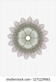 Green and Red passport style rosette