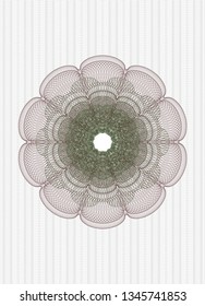 Green and Red passport style rosette