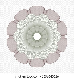 Green and Red passport style rosette