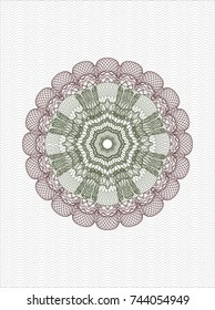 Green and Red passport style rossete