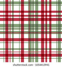 Green and red plaid pattern design