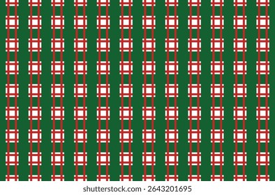 Green and red plaid pattern, seamless pattern of Christmas theme fabric.