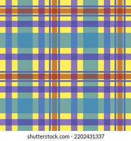 green red purple pink blue Minimal Plaid textured seamless pattern vintage repeatable tartan for fashion textiles fabric ornament and graphics retro print. traditional scottish vector illustration