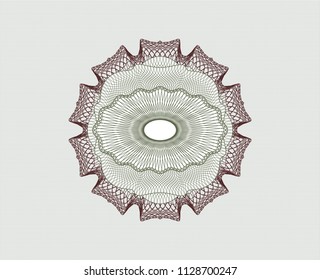 Green and Red rosette (money style emblem)