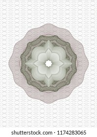 Green and Red rosette (money style emblem)